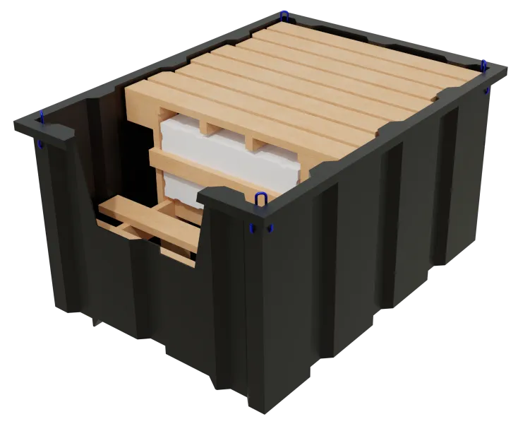 SCP1100L SPILLTAINER W/ BUND, BUFFER TANK & APR FRAME