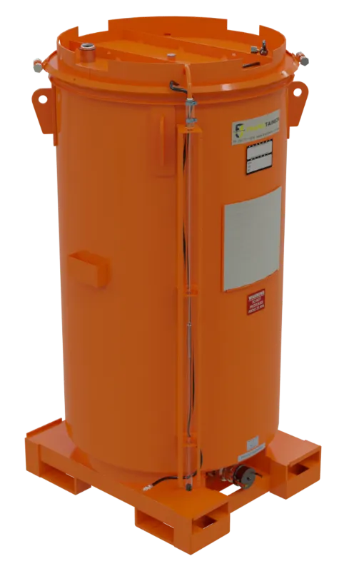 GREPF1780 (1780 L) PRESSURISED FOLLOWER GREASE CONTAINER