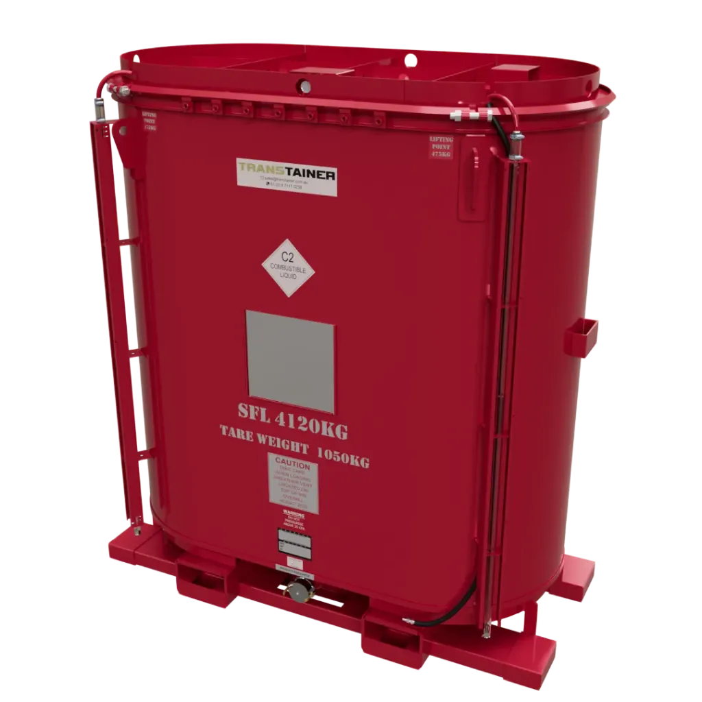 GREPF4000 (4000 L) PRESSURISED FOLLOWER GREASE CONTAINER ELIPTICAL